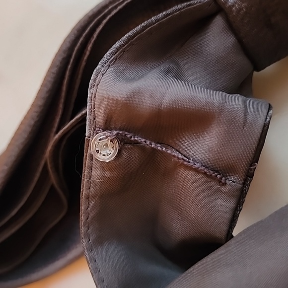 White by Vera Wang hammered satin bow dress 6 in smokey haze - Picture 10 of 16